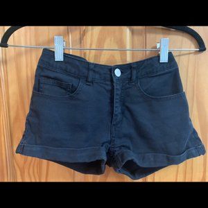 Girls Black Shorts